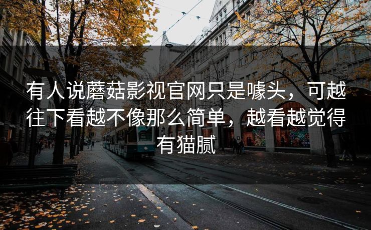 有人说蘑菇影视官网只是噱头，可越往下看越不像那么简单，越看越觉得有猫腻